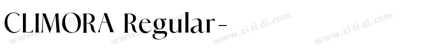 CLIMORA Regular字体转换